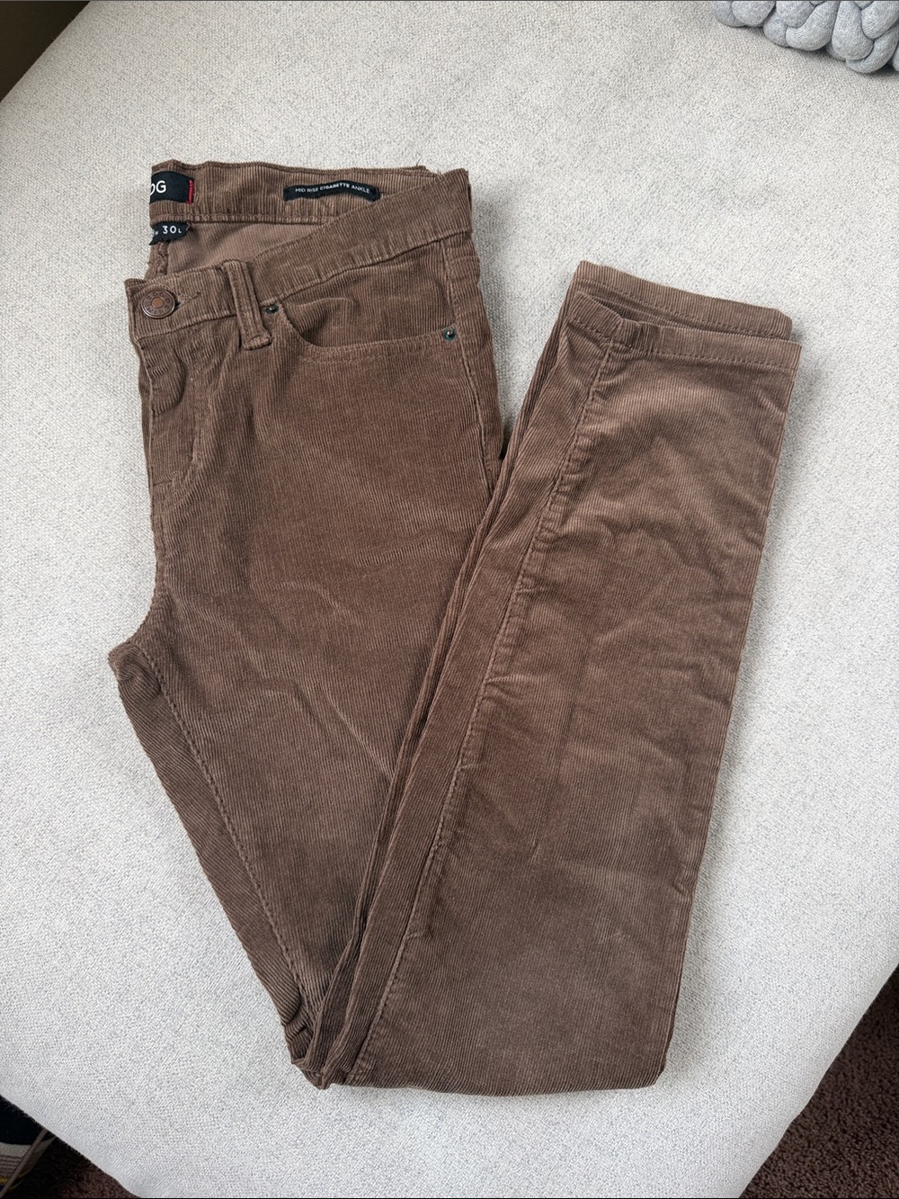 BDG Brown Corduroy Men's Pants - Slim Straight